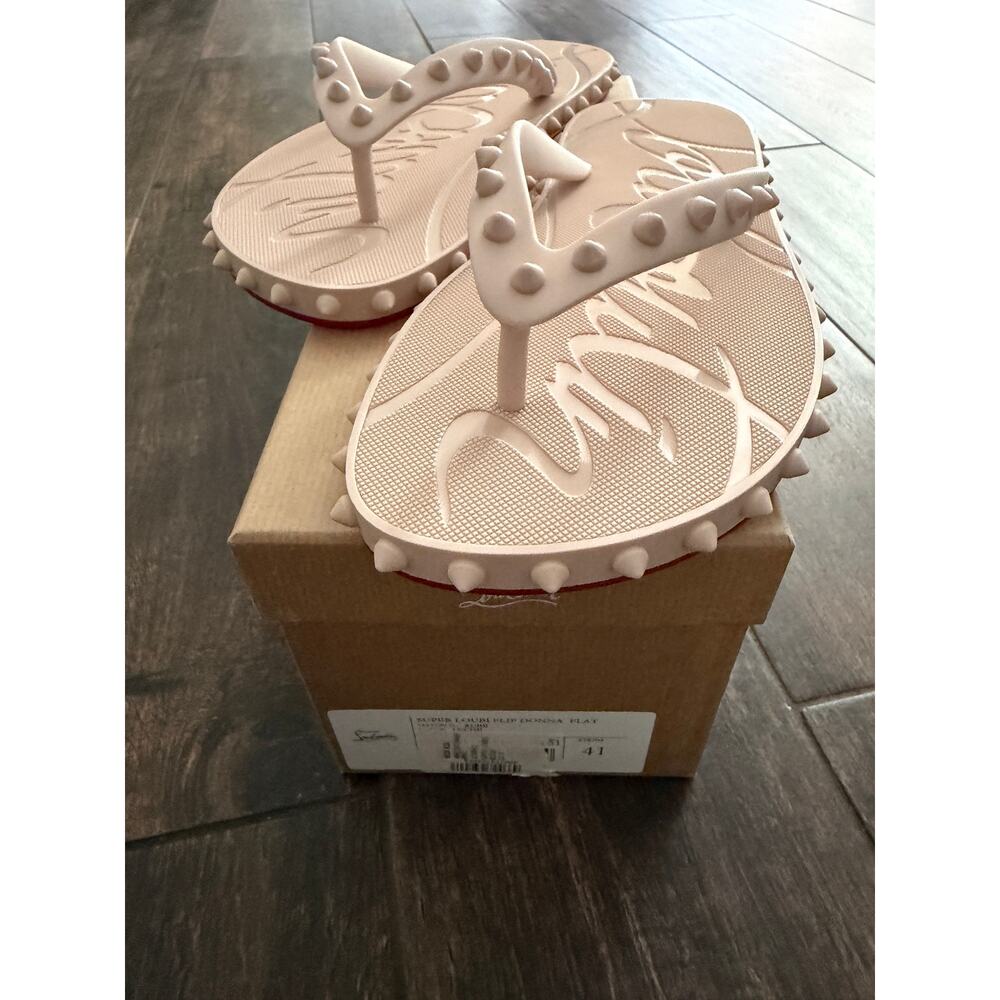 Christian Louboutin Super Loubi Flip Sandals BNIB 41 - Picture 7 of 7